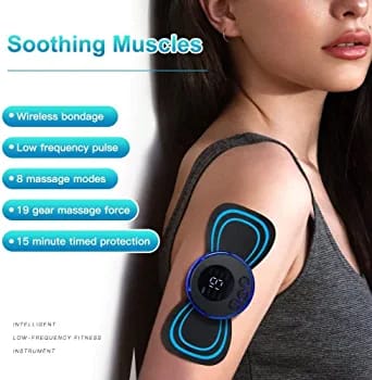 EMS Butterfly Portable Neck Massager | Mini Full-Body Muscle Relaxer Smart Neck Massager